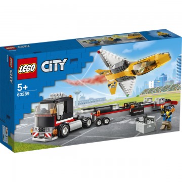 LEGO® City - Transportor de avion cu reactie pentru spectacol aviatic (60289)